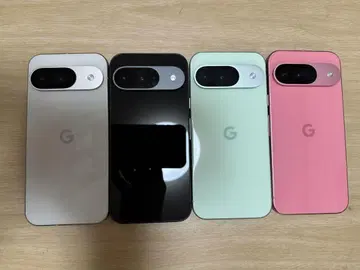 Google Pixel 9 4색 세트 목업