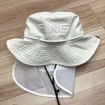 PING 핑 골프 워터 리펠런트 햇 화이트 남성용