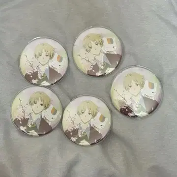 나츠메 우인장 빅 캔뱃지 5개 세트