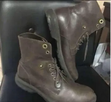 가죽 하이컷 부츠