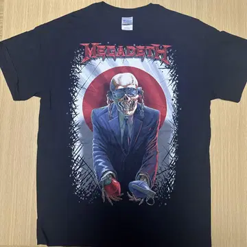 새상품급 MEGADETH 2015 재팬 투어 T셔츠 사이즈 M