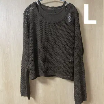 새상품 시마무라 talbyyumi 신상 니트 풀오버 L 사이즈
