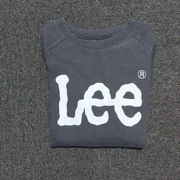 Lee 그레이 트레이닝복 화이트 로고