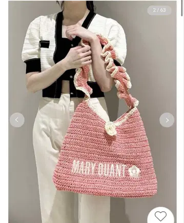 [ LILY BROWN x MARY QUANT ] 페이퍼 라운드 프릴 백