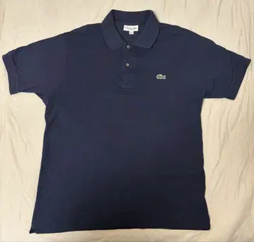LACOSTE 네이비 피케 셔츠 M