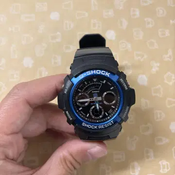 CASIO G-SHOCK 파랑/블랙 시계 AW-591 미작동