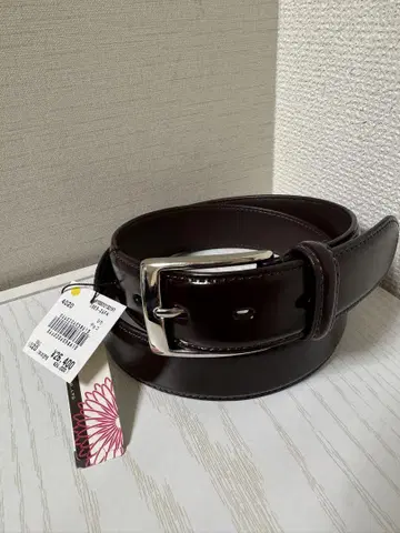 새상품 이세탄 ISETAN 코도반 벨트 신키가죽 초코