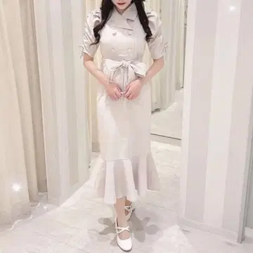 evelyn 에블린 오픈 카라 머메이드 op