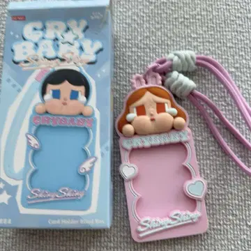 POP MART CRYBABY 카드 홀더 핑크