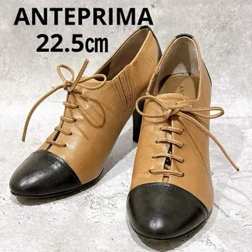 ANTEPRIMA 바이컬러 레이스업 펌프스 가죽 22.5cm