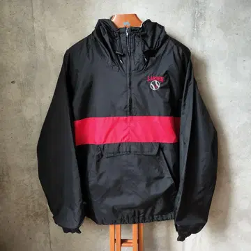 90s USA 구제 의류 블랙 나일론 아노락 자켓 테크 계열 M