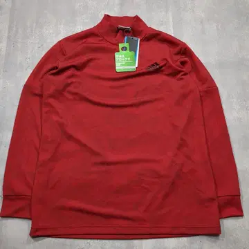 [미사용 택 포함] adidas 골프 하이넥 속기모 레드 O