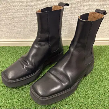 인기 ZARA 사이드 고어 부츠 스퀘어 자라 35 22.5cm 상당