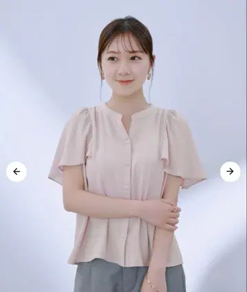 플레어 슬리브 키퍼 블라우스