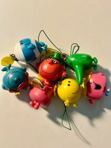 헤이세이 레트로 미스터멘 리틀미스 스트랩 7개 세트 레어