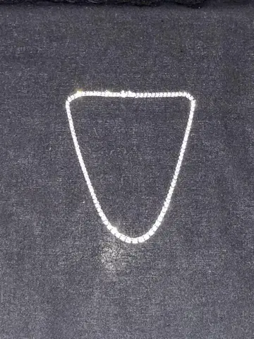 925 실버 테니스 체인 목걸이 남성용 여성용