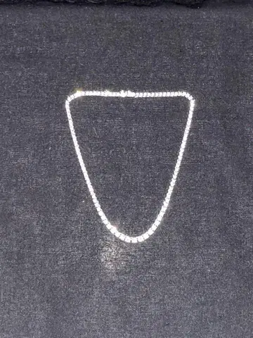 925 실버 테니스 체인 목걸이 남성용 여성용