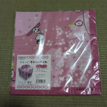 스누피 새상품 미개봉 벚꽃 패턴 보자기