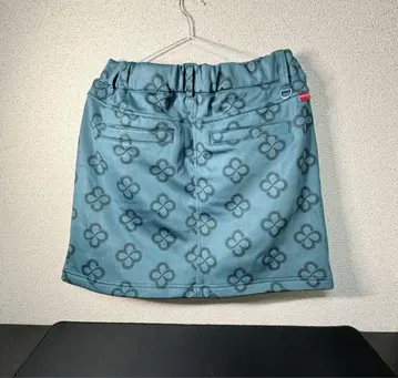 새상품 마리끌레르 스커트 XL 그린 모노그램 패턴 골프 가을/겨울