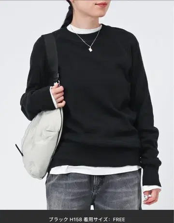 AP STUDIO New sweat like knit 블랙 니트 스웨터