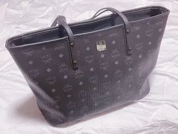 MCM 토트 비세토스 올 패턴 블랙