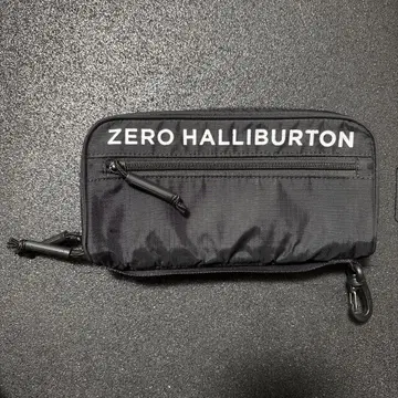 ZERO HALLIBURTON 블랙 클러치백 세컨드백