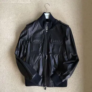 Bally 블랙 가죽 자켓