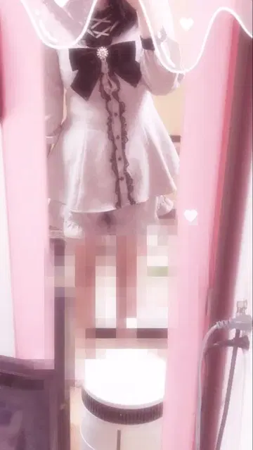 리본 포함 핑크 셋업