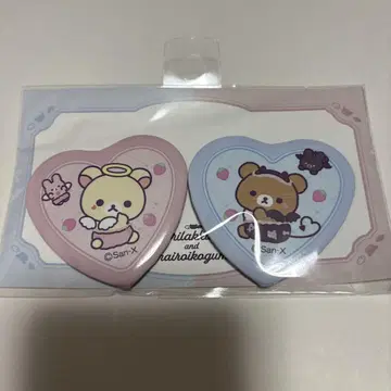 리락쿠마 코리락쿠마 차이로이코구마 코리코구 하트 캔뱃지