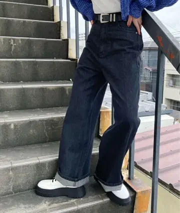 와이드 스트레이트 데님