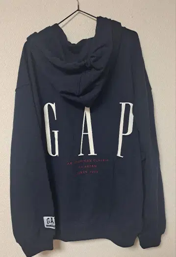 GAP 30주년 후드티 네이비 풀 집업 후드티 XL