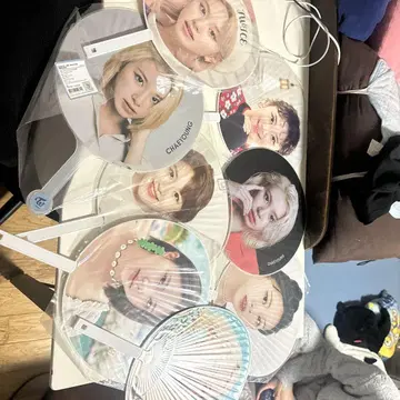 TWICE 채영 K-POP 아이돌 부채 6장 세트