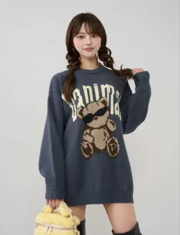Darich 다리치 Danimal 베어 니트 풀오버