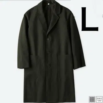 [ UNIQLO U ] 울 블렌드 체스터 코트 올리브 L