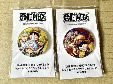 ONE PIECE 무기와라 스토어 유리 마그넷 루피 나미 조로 상디