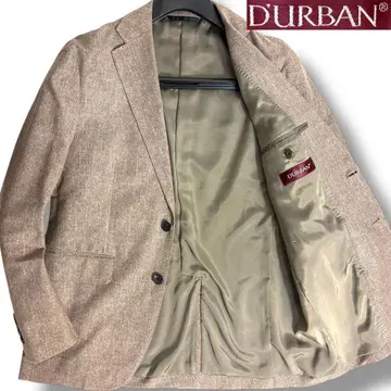 J6447 컨디션 최상 더반 현행 플란넬 테일러드 자켓 브라운 50