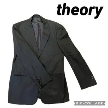 theory 스트라이프 테일러드 자켓 사이즈 40