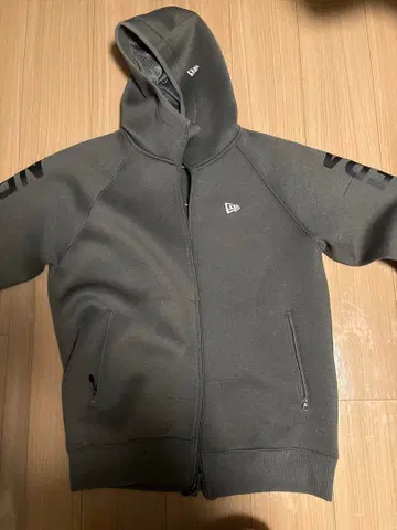 NEWERA 그레이 풀 집업 후드티