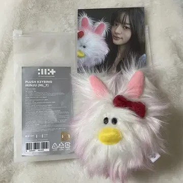 ILLIT 민지 봉제 인형 1주년 키링 포토 카드 포함 공식