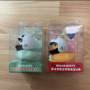 산리오 포차코 헬로키티 사이클링 마스코트 2개 세트