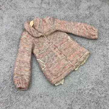 엑시즈팜 트위드 자켓 라운드 칼라 컬러풀 페미닌 (M