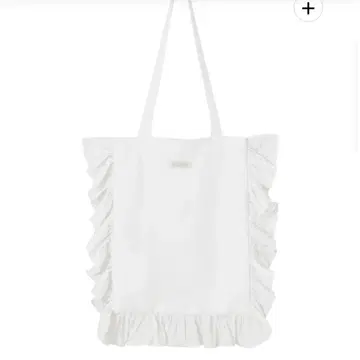 muguet flower embroide 토트백