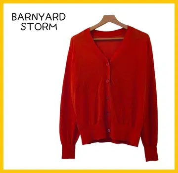 [ 새상품급 ] BARNYARDSTORM 가디건 V넥 레드 빨간색 M