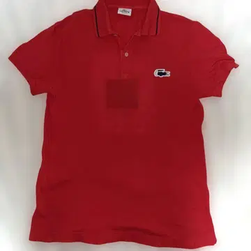 LACOSTE 레드 리마기 이미지 피케 셔츠 사이즈 4