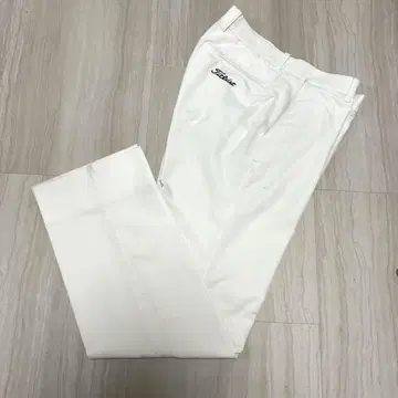 타이틀리스트 골프 남성용 화이트 롱팬츠 82cm