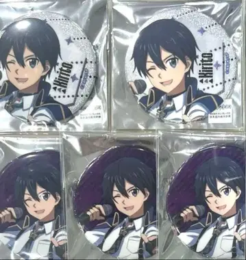 키리토 소드 아트 온라인 가라오케의 철인 카라테츠 글리터 캔뱃지