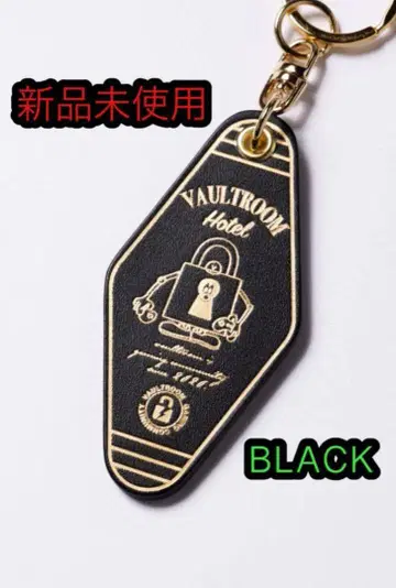 LEATHER HOTEL KEYCHAIN / BLACK 볼트룸