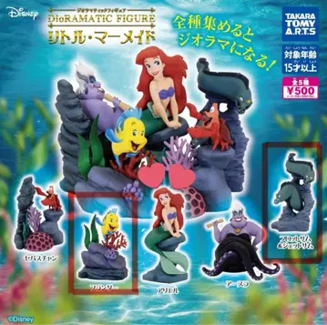새상품 인어공주 디오라마 3체 (플라운더 2체/프로트섬 제트섬)