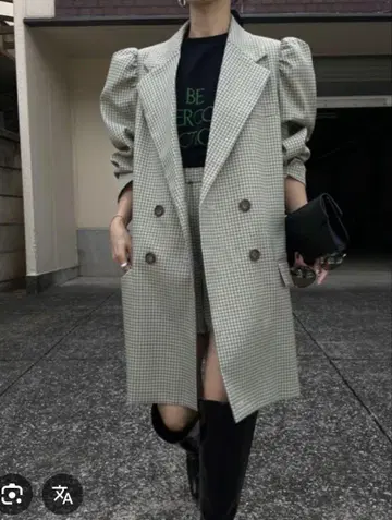 Ameri VintageCHECK JACKET MINI DRESS