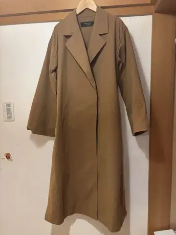 새상품급 BEAMS LIGHTS 브라운 트렌치코트 38